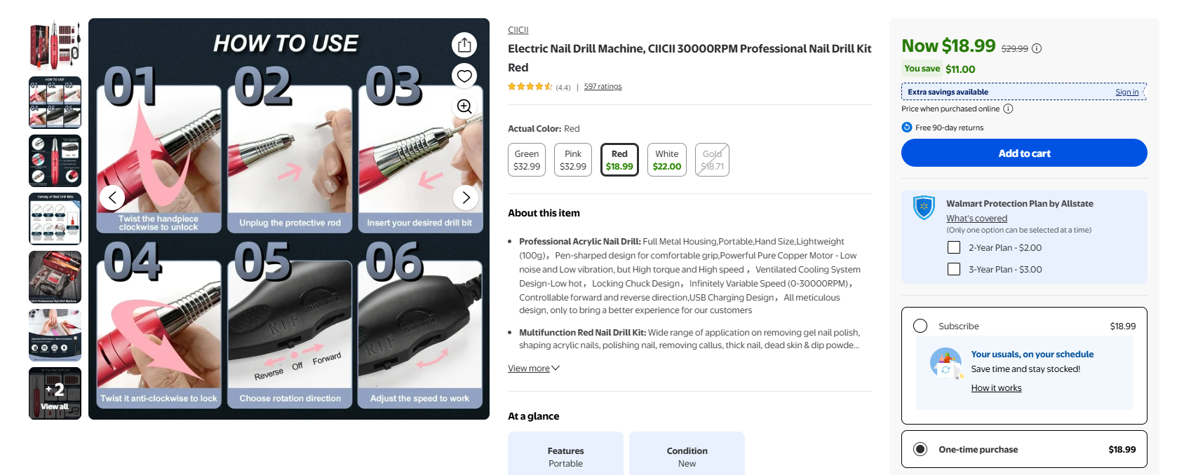 Electric Nail Drill Machine